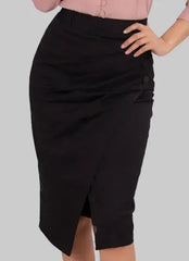 Black Asymmetrical Skirt DLPL