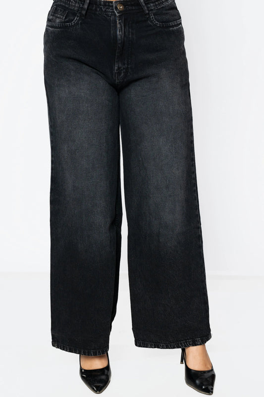 Black Straight Fit  Cotton Denim Jeans DLPL