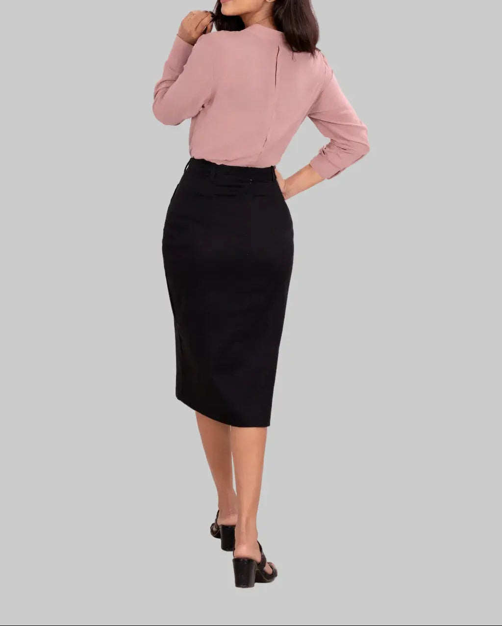 Black Asymmetrical Skirt DLPL