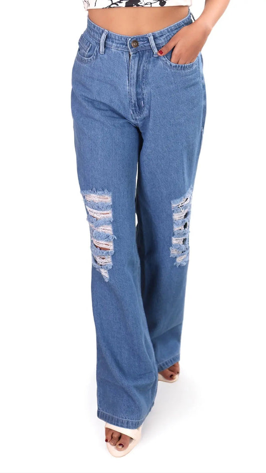 Distressed Blue Jeans DLPL
