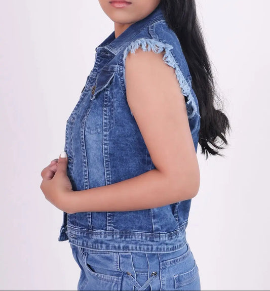 Short Sleeve Denim Jacket DLPL