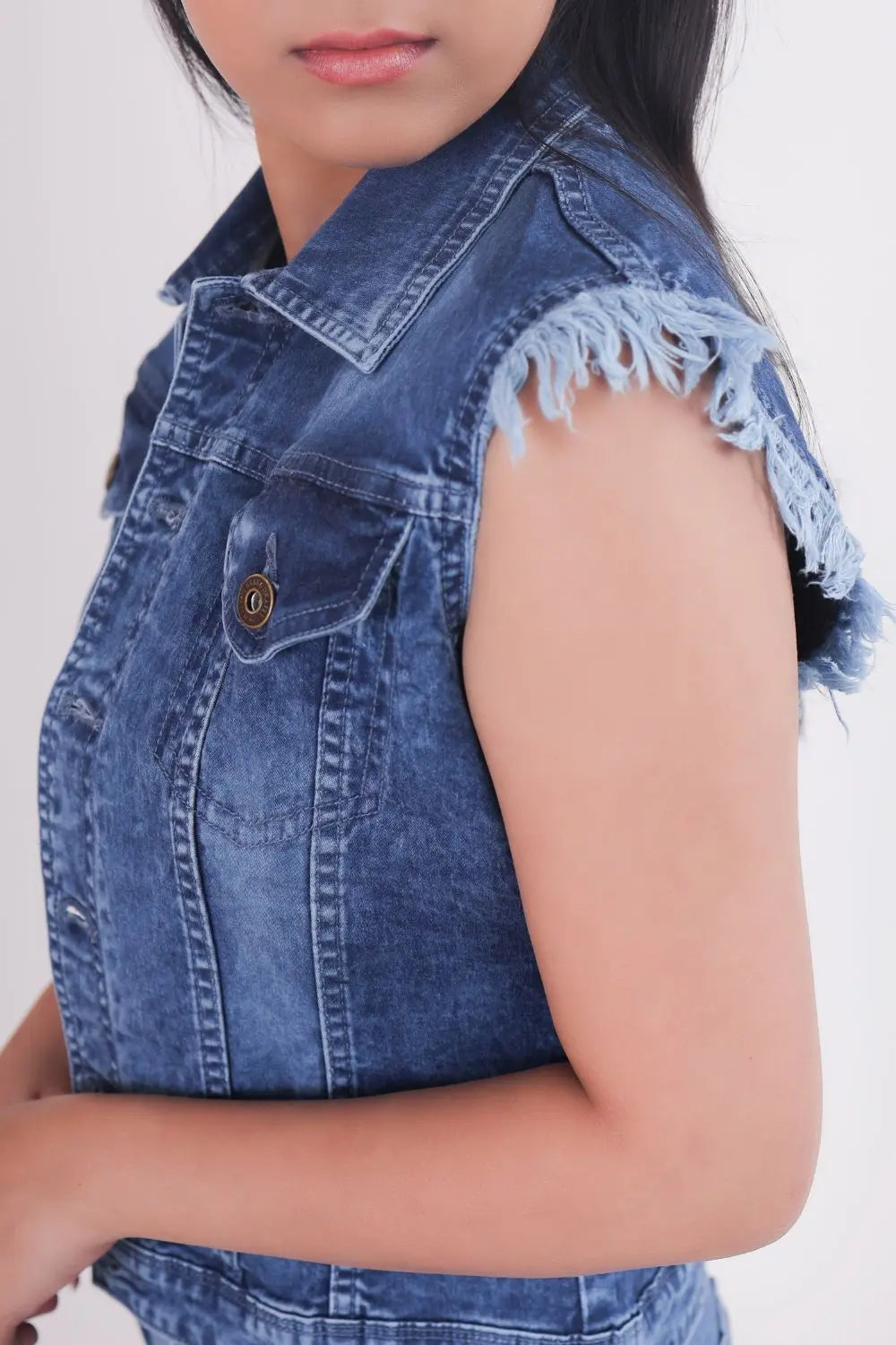 Short Sleeve Denim Jacket DLPL