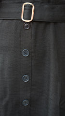 Black Short Dress with Belt DLPL
