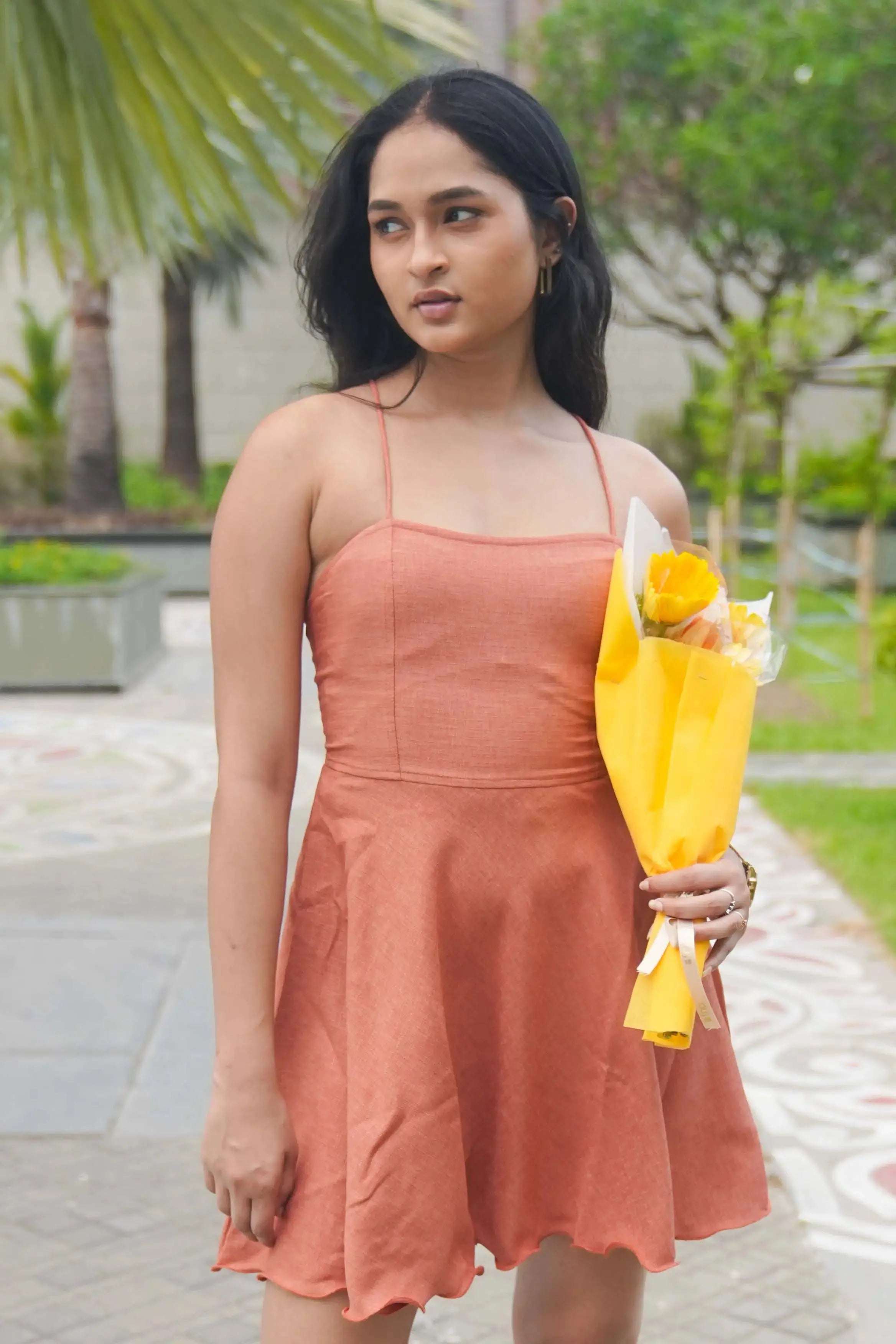 Wine Colour Sleeveless Dress (Copy) DLPL