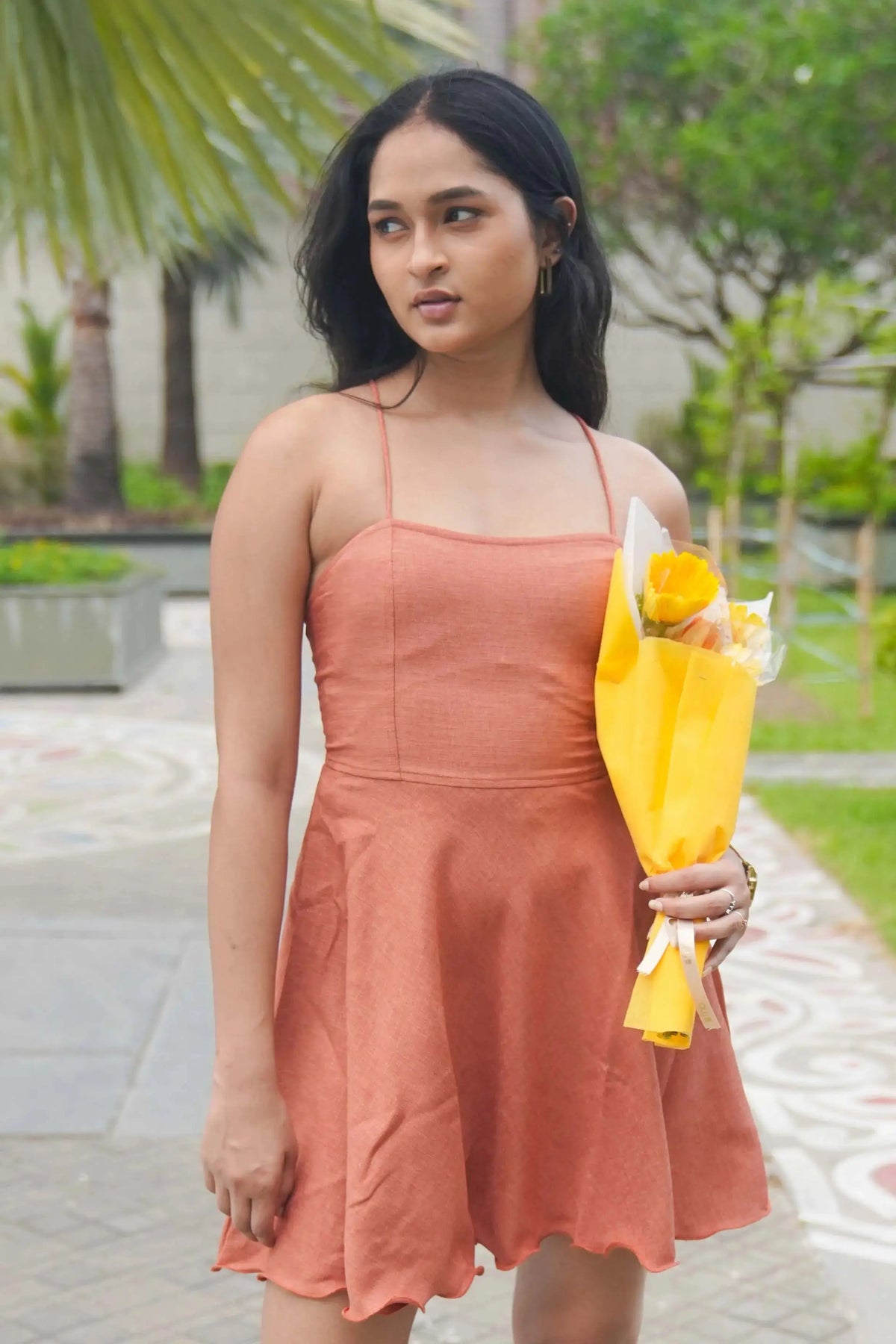 Wine Colour Sleeveless Dress (Copy) DLPL