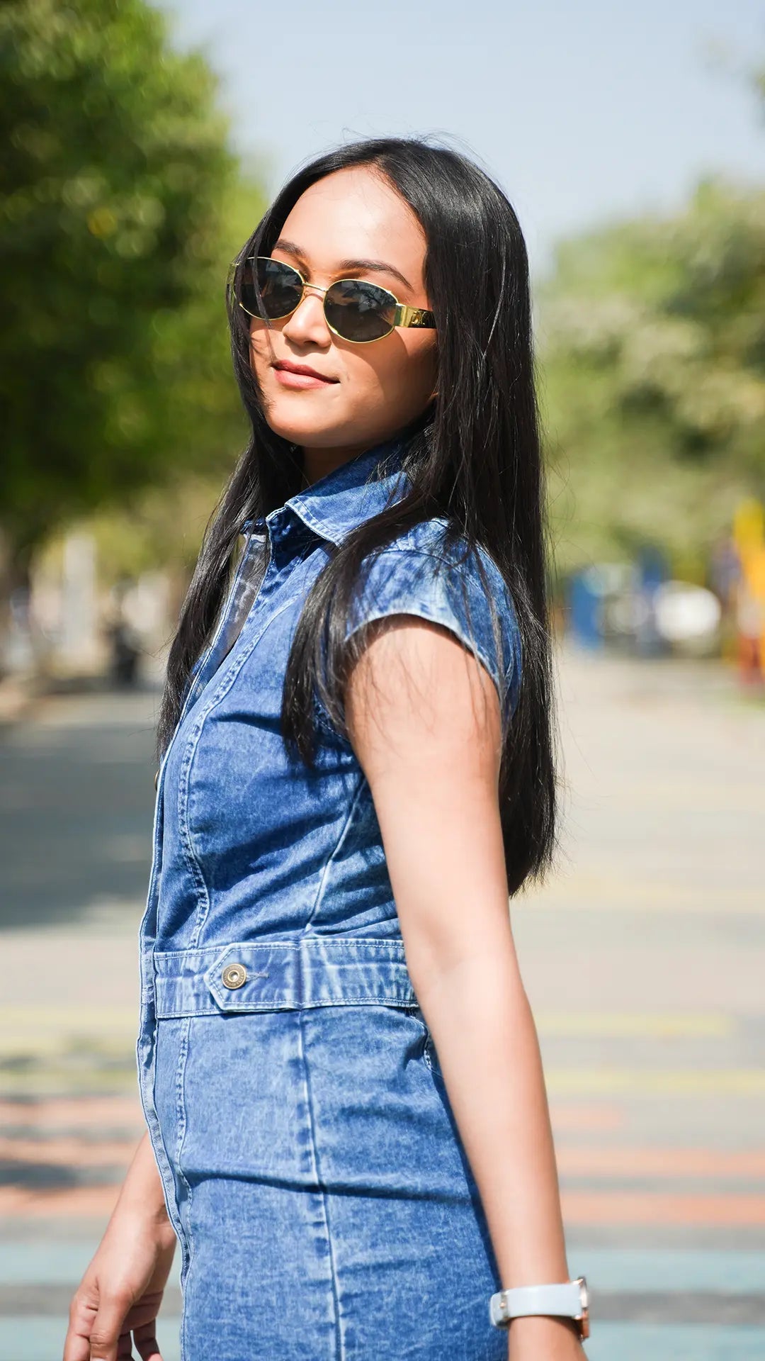 Denim Short Dress DLPL