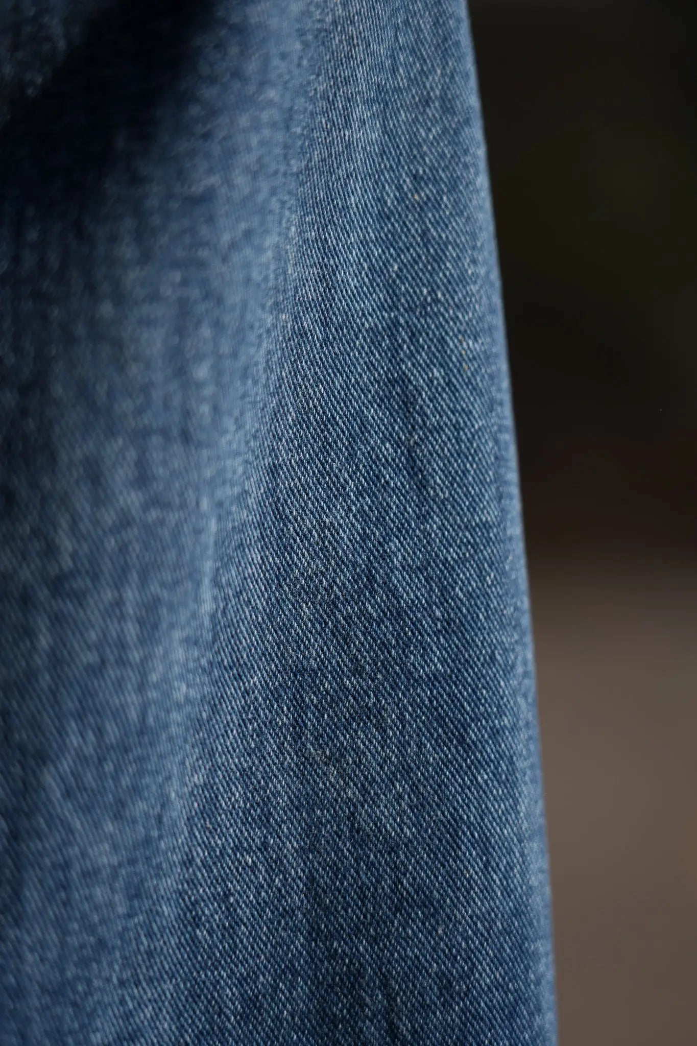 Premium Cotton  Wide Leg  Jeans with Hem Distress DLPL