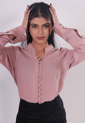 Dusky pink Full sleeve Blouse DLPL