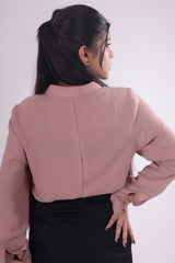 Dusky pink Full sleeve Blouse DLPL