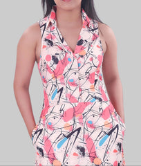 Geometric Pattern Maxi Dress DLPL