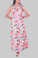 Geometric Pattern Maxi Dress DLPL