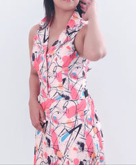 Geometric Pattern Maxi Dress DLPL