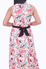 Geometric Pattern Maxi Dress DLPL