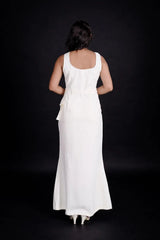 Cream Midi dress DLPL