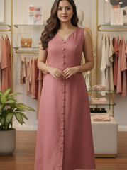 Dark Peach Dress