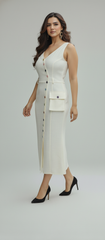 Cream Maxi Dress