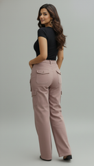 Dusky Pink Cargo Pant