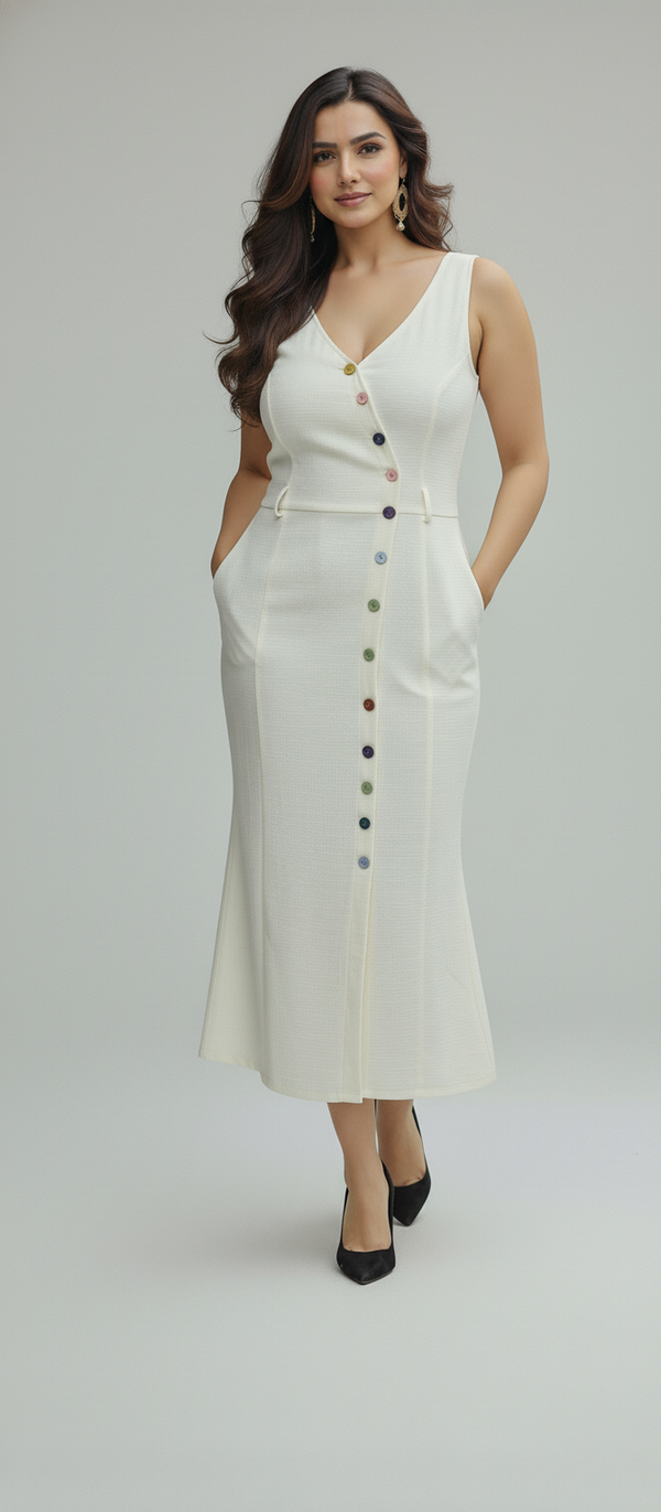 Cream Maxi Dress