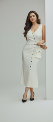 Cream Maxi Dress