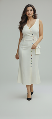 Cream Maxi Dress