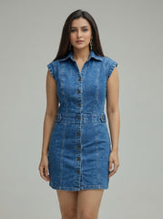 Denim Short Dress